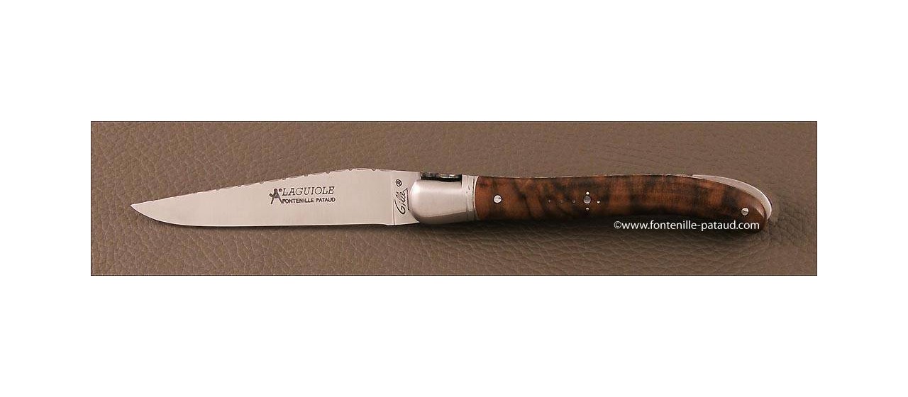 walnut burl knife