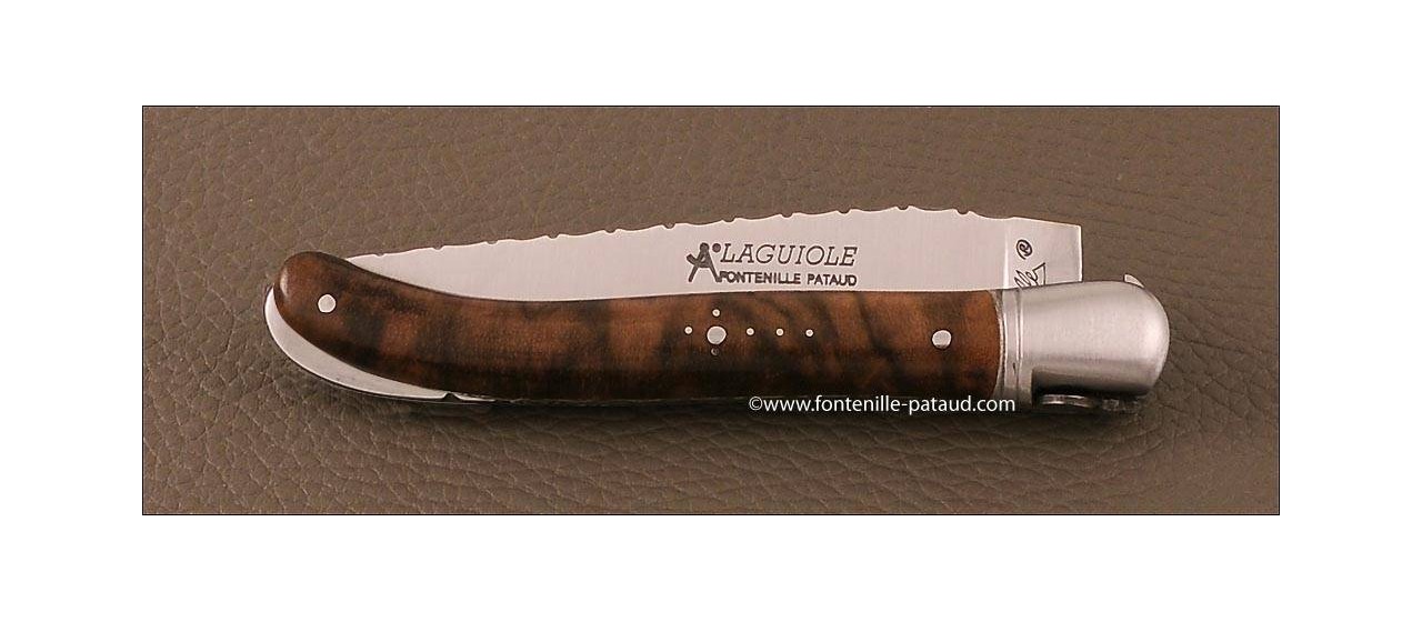 walnut burl knife