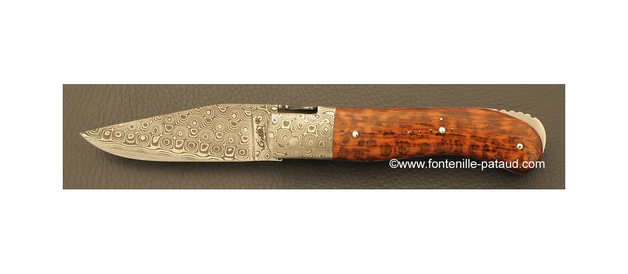 Laguiole Knife Gentleman Damascus Range Amourette