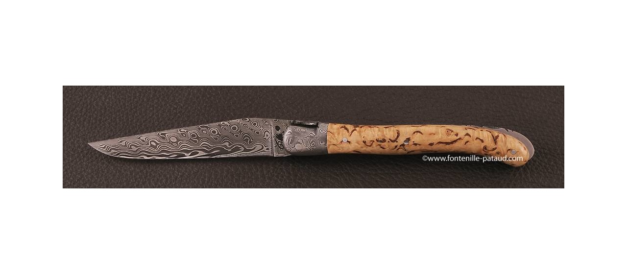 Couteau laguiole en vente avec bouleau et damas