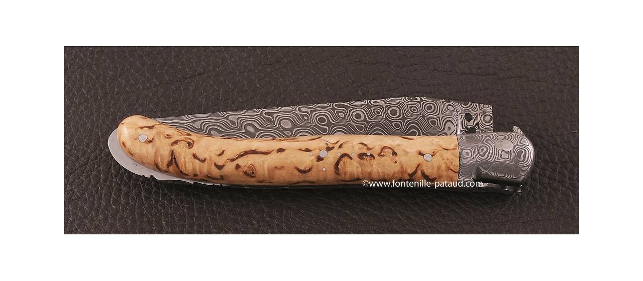Damascus laguiole knife for sale