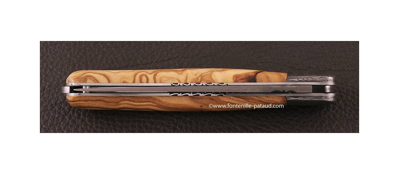 Typical french laguiole knife olivewood