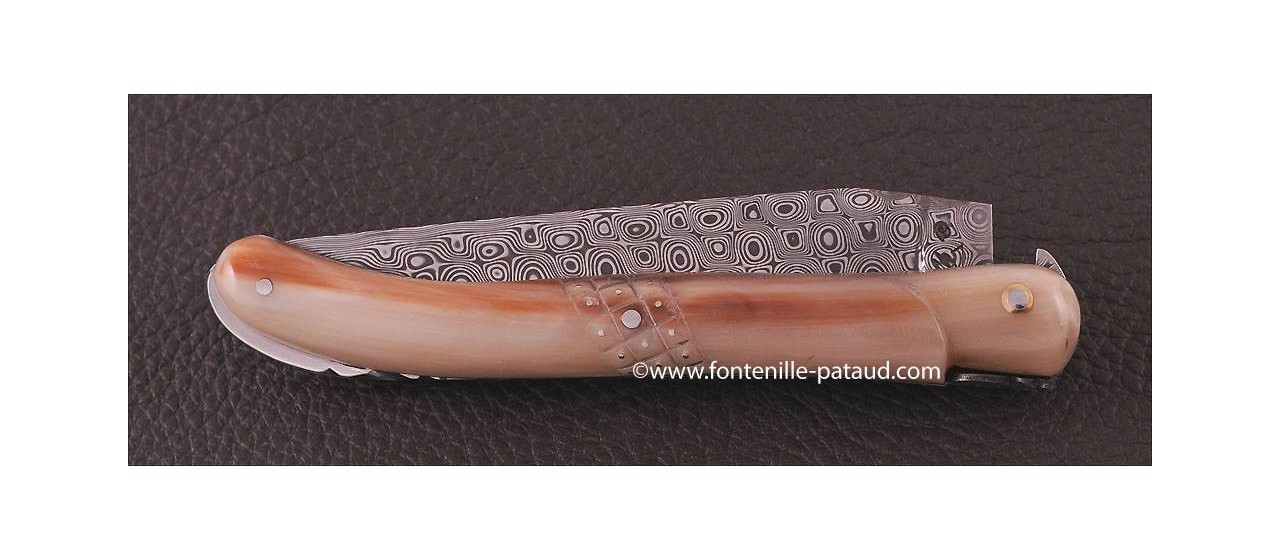 Real horn tip laguiole knife