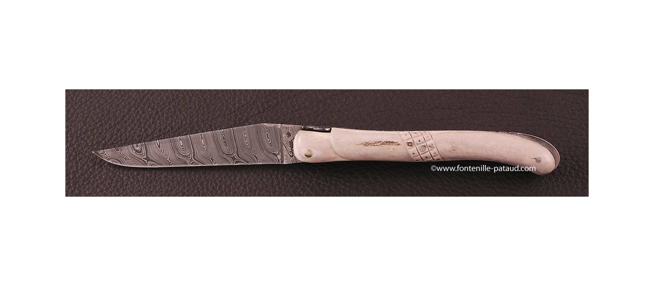 french luxury and damascus laguiole knife