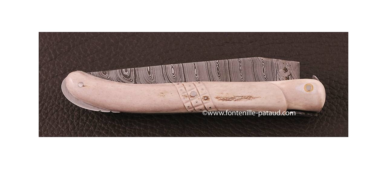 french luxury and damascus laguiole knife