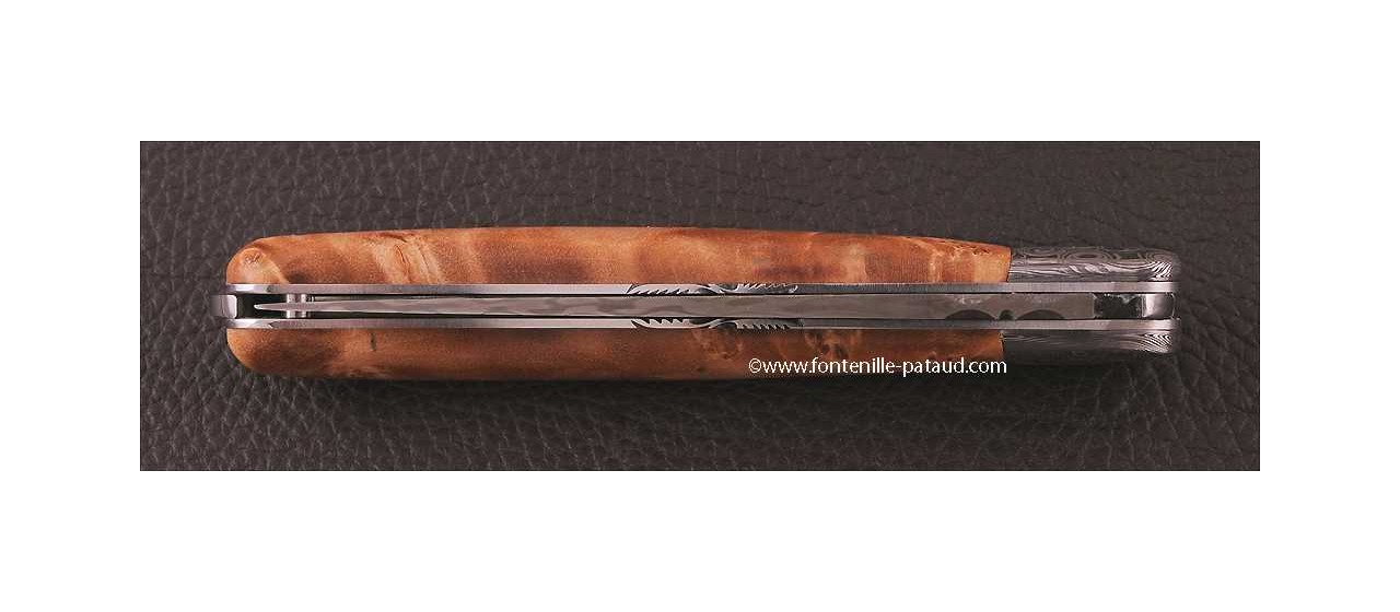 Laguiole Nature Damascus Range Stabilized Maple