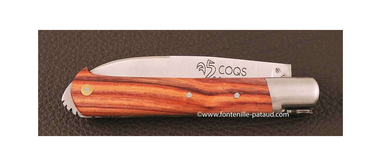 Le 5 Coqs knife rosewood hand made in France