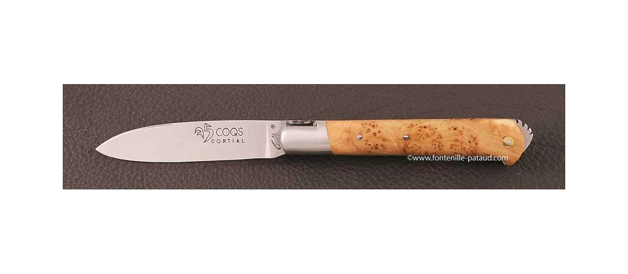 Le 5 Coqs knife juniper hand made in France
