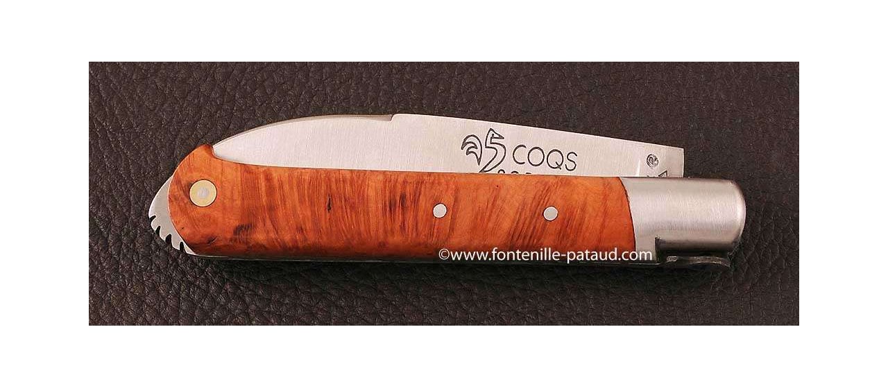 Le 5 Coqs knife briar hand made in France