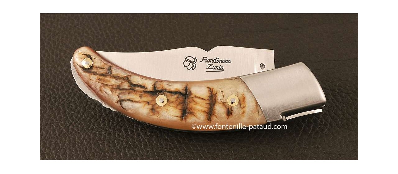 Corsican Rondinara knife classic range ram horn