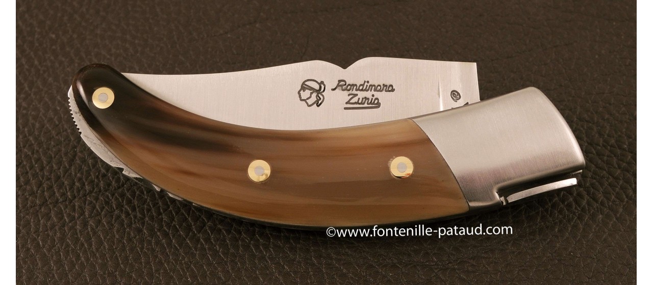 Corsican Rondinara knife classic range horn tip