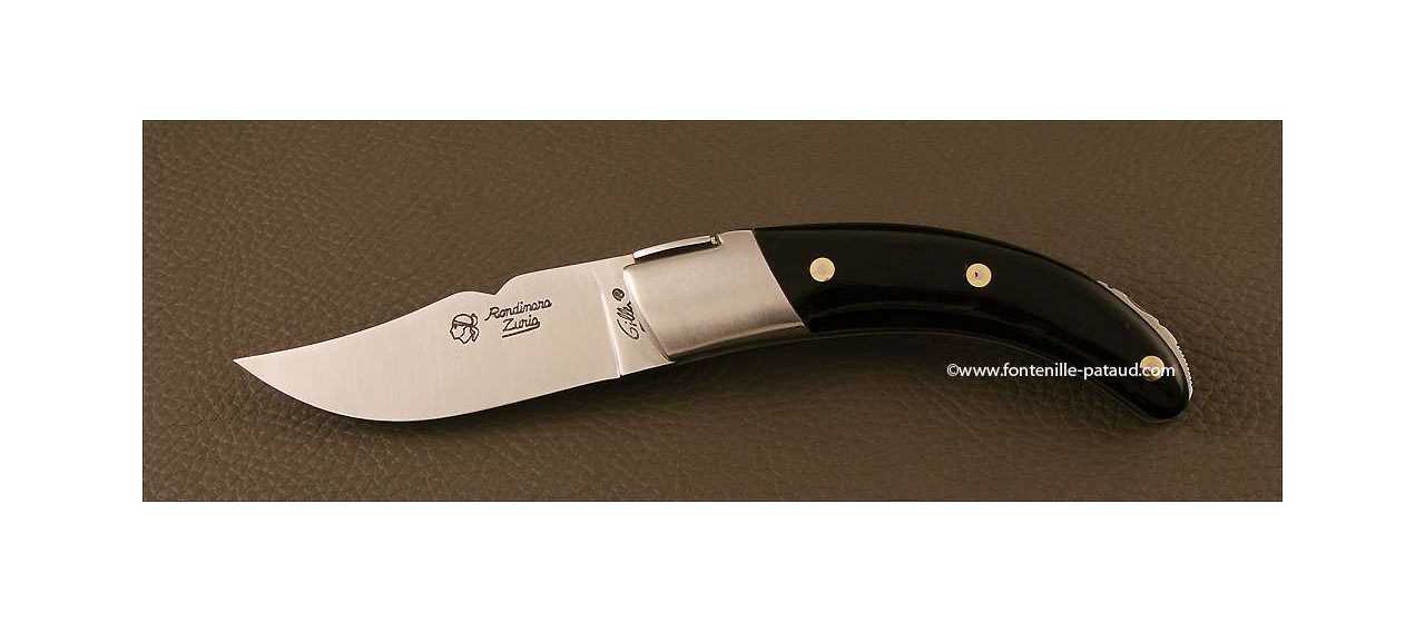 Corsican Rondinara knife classic range black horn tip