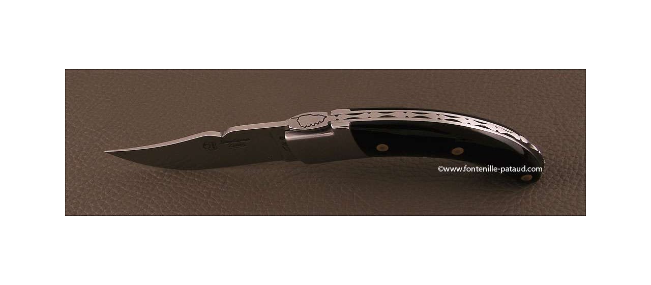 Corsican Rondinara knife classic range black horn tip