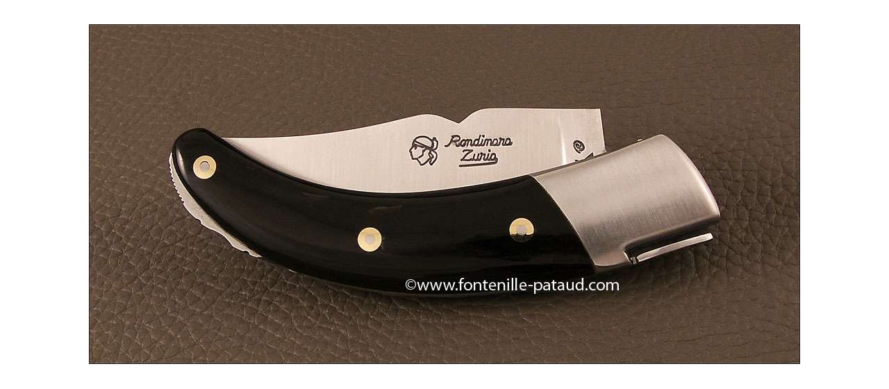 Corsican Rondinara knife classic range black horn tip