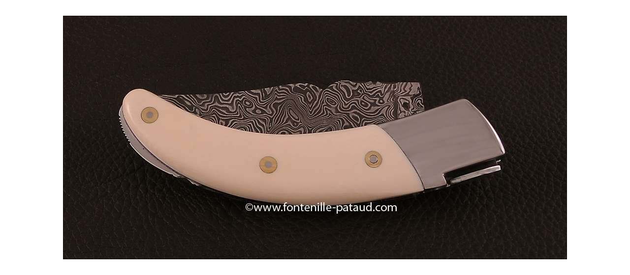 Corsican Rondinara knife damascus range real ivory
