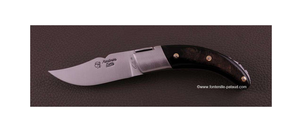 Corsican Rondinara knife classic range buffalo bark