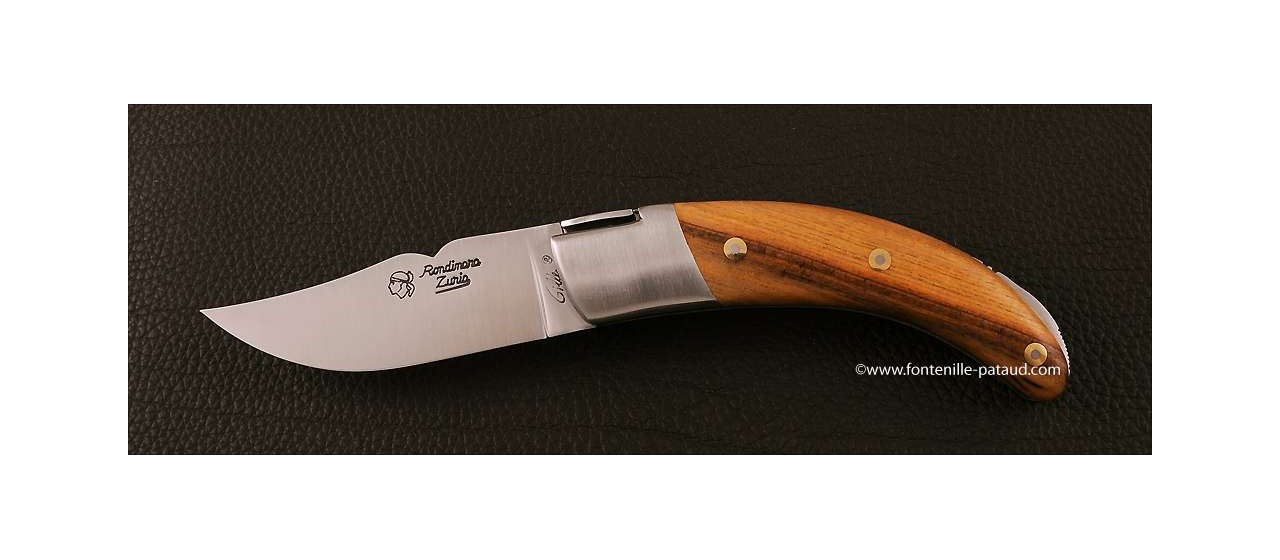 Corsican Rondinara knife classic range pistachio wood