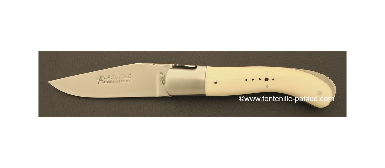 Laguiole Sport knife White Mammoth ivory