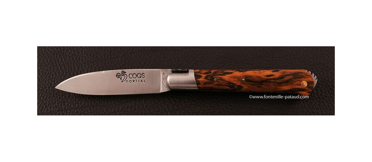 Couteau le 5 Coqs Bocote fabriqué en France