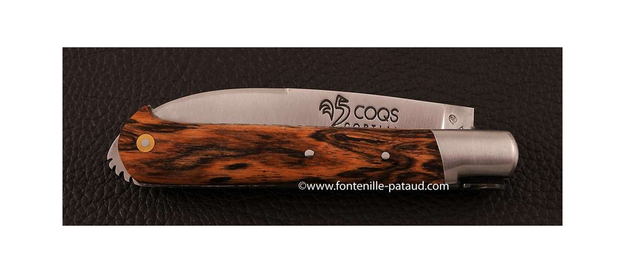 Couteau le 5 Coqs Bocote fabriqué en France