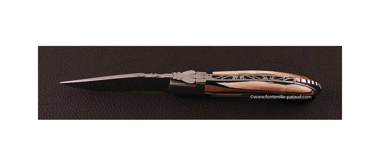 Laguiole Sport knife mammoth ivory handle