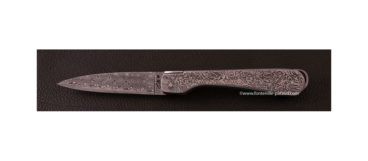 Corsican Sperone knife Damascus Range Full Damascus