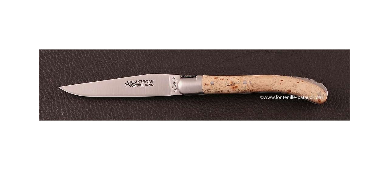 Laguiole Knife Le Pocket Classic Range Ash burl