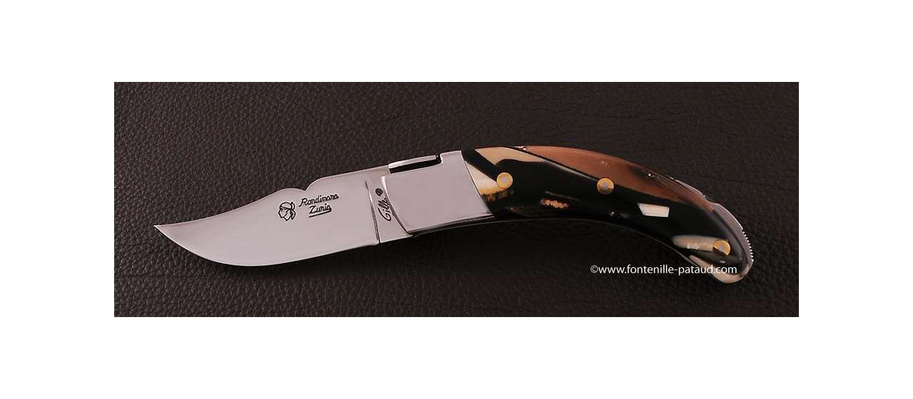 Corsican Rondinara knife classic range stabilized mammoth ivory