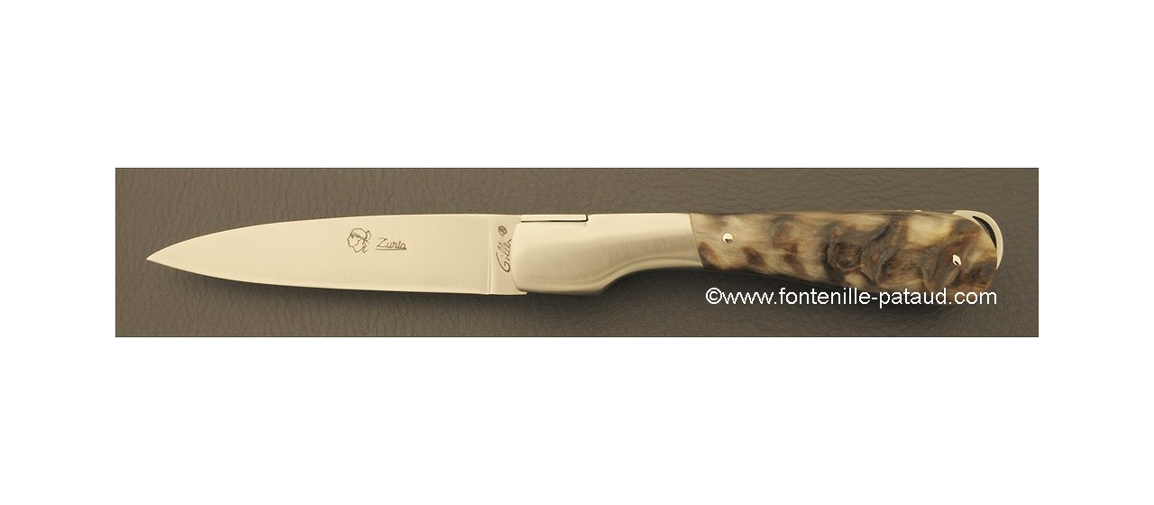 Corsican Sperone knife Classic Range Dark Ram Horn