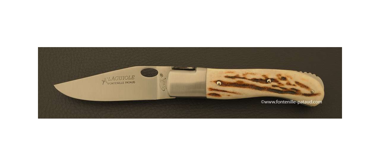 Laguiole Knife Gentleman Single Hand Opening Range Stag
