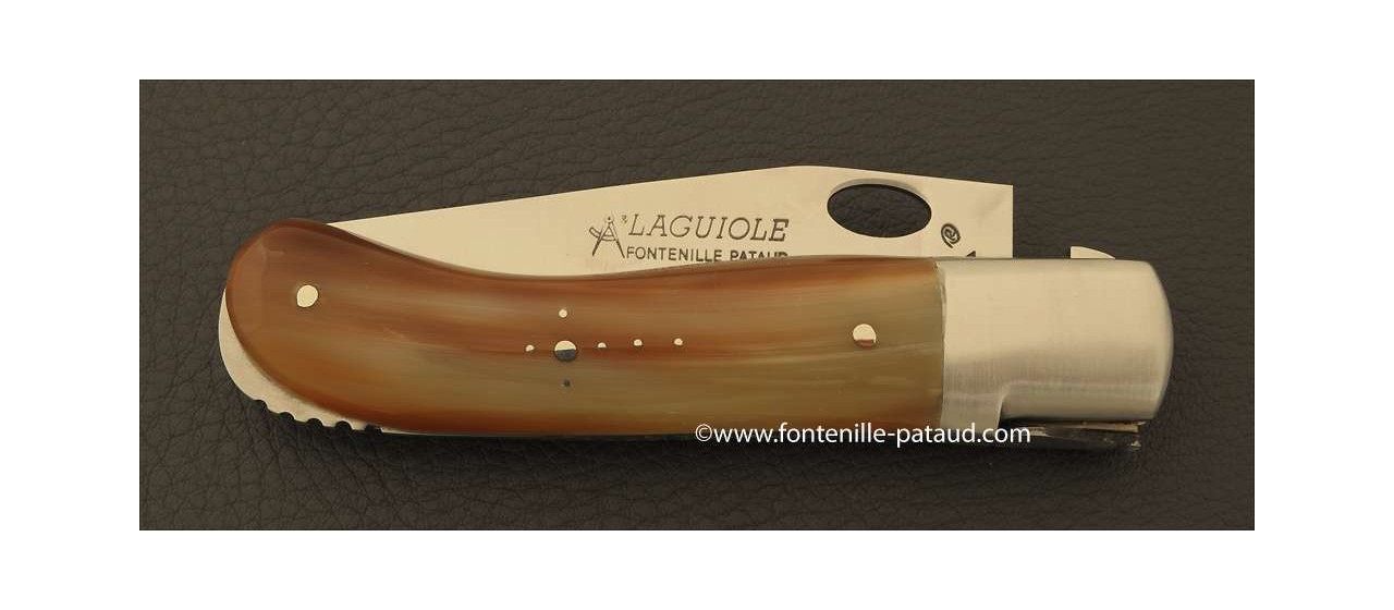 Laguiole Knife Gentleman Single Hand Opening Range Horn tip