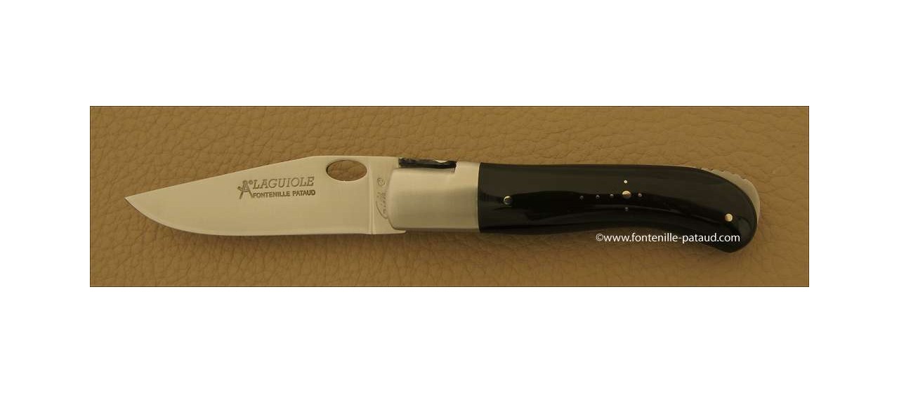 Laguiole Knife Gentleman Single Hand Opening Range Buffalo horn