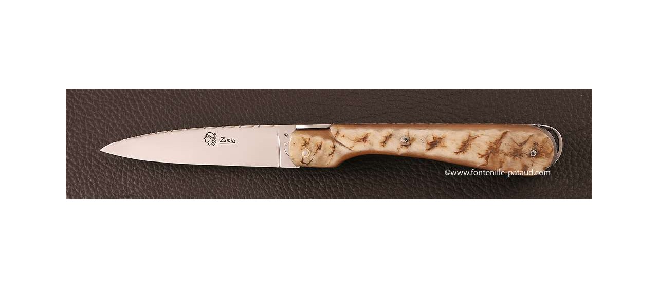 Corsican Sperone knife Guilloche Range Ram horn