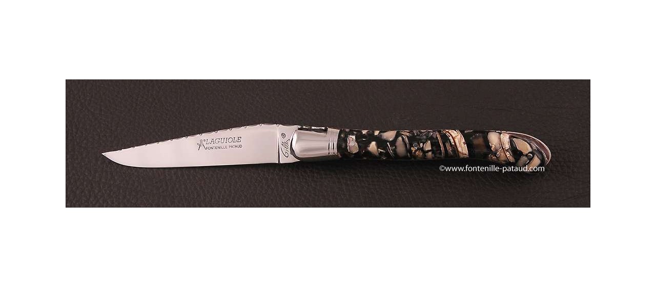 Luxury laguiole knife and mammoth ivory