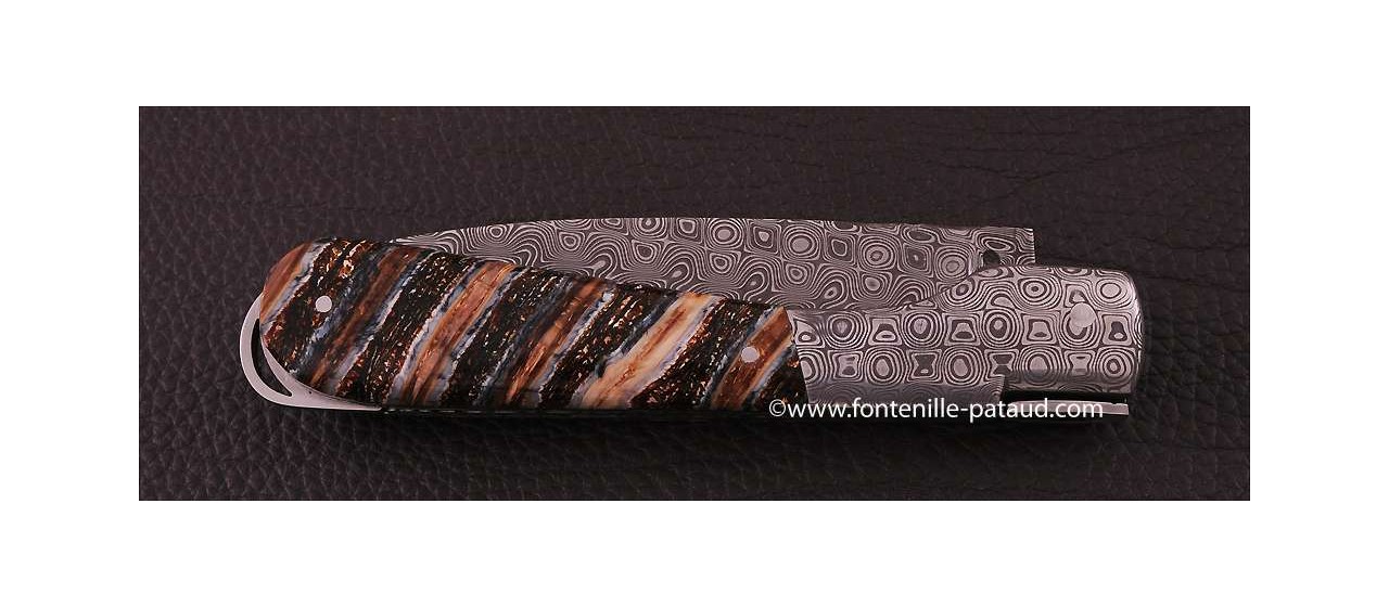 Corsican Sperone knife Collection Range Molar tooth of mammoth and Delicate file work