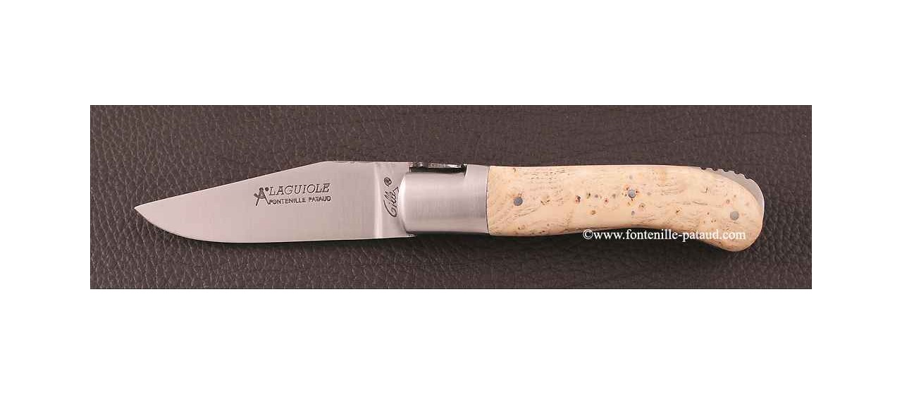 Laguiole Knife Gentleman Classic Range Ash Burl