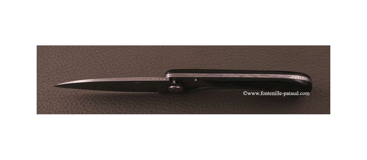 Corsican U Cumpa knife Damascus Range Buffalo bark