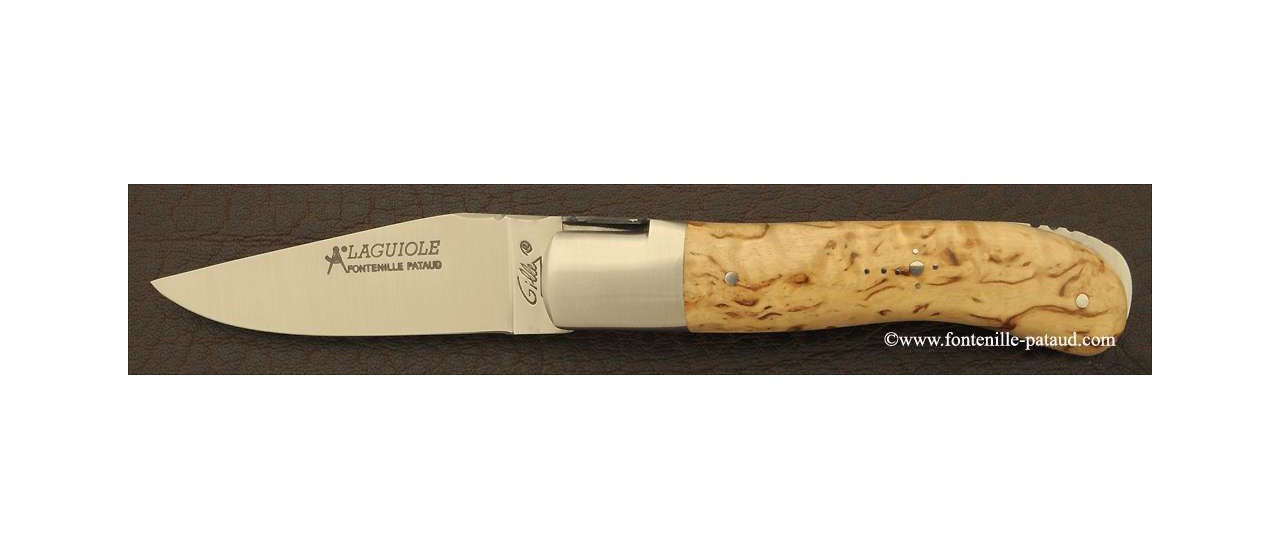 Laguiole Knife Gentleman Classic Range Curly Birch