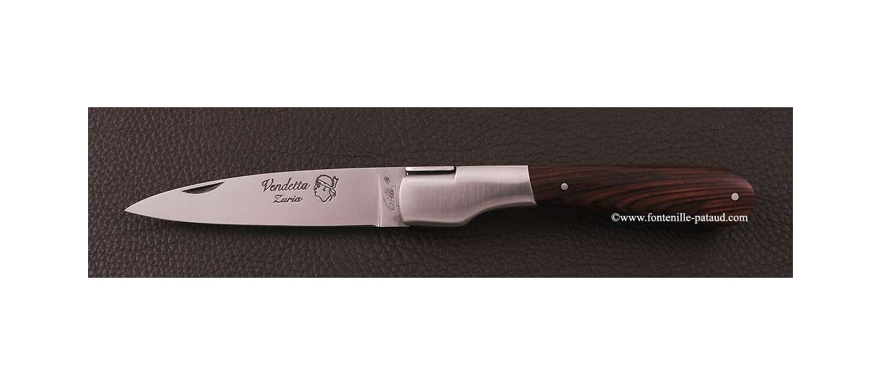Corsican Vendetta knife Traditional Range Real Purplewood