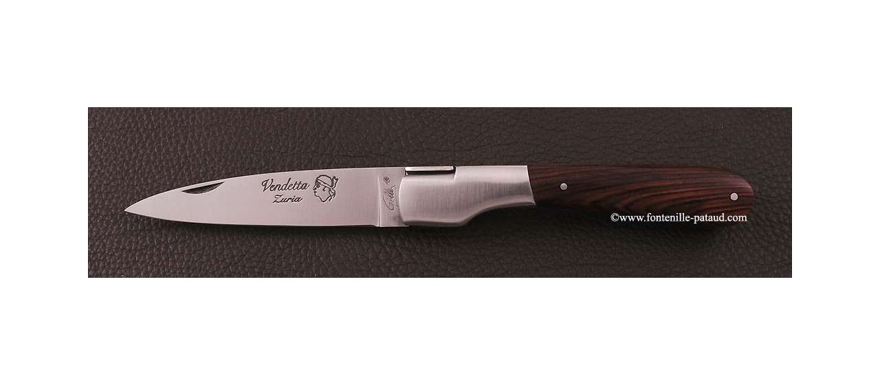 Couteau Vendetta Corse Traditionnelle Bois de violette