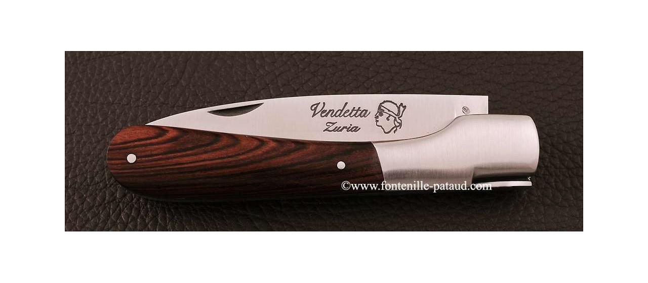 Couteau Vendetta Corse Traditionnelle Bois de violette