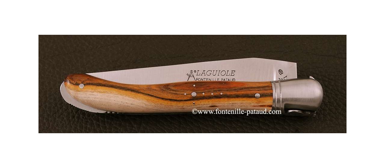 Handcrafted laguiole knife pistacio wood