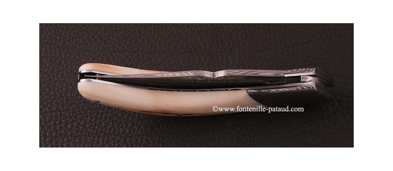 Corsican Rondinara Guilloché knife damascus range warthog