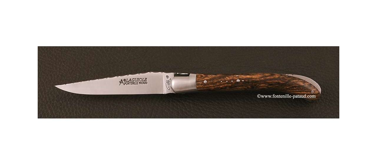 Couteau Laguiole Le Pocket Guilloche Bocote