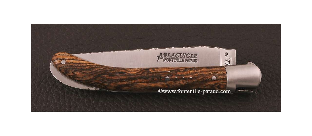 Laguiole Knife Le Pocket Guilloche Range Bocote