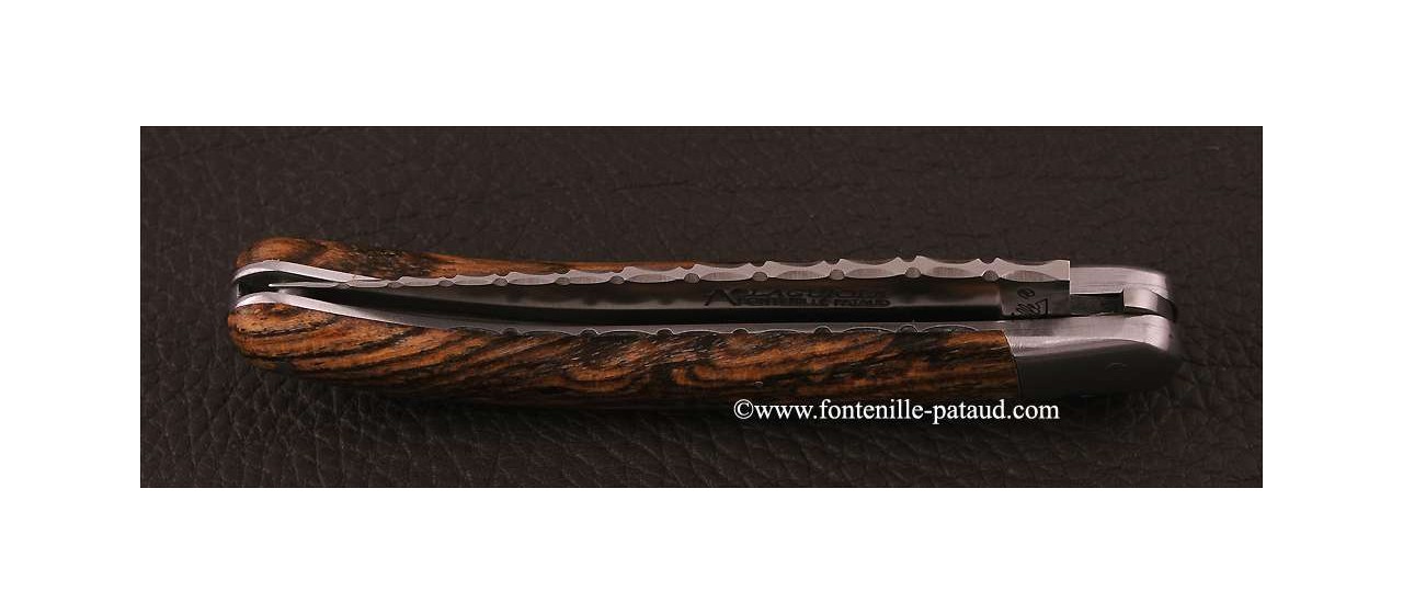 Couteau Laguiole Le Pocket Guilloche Bocote