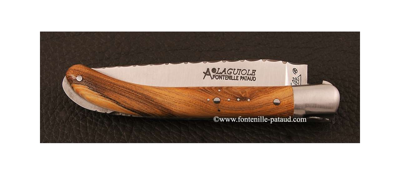 Laguiole Knife Le Pocket Guilloche Range Pistachio