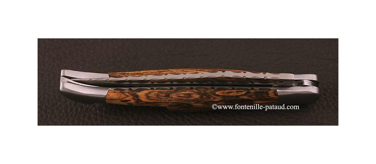 Laguiole Knife Picnic Guilloche Range Bocote