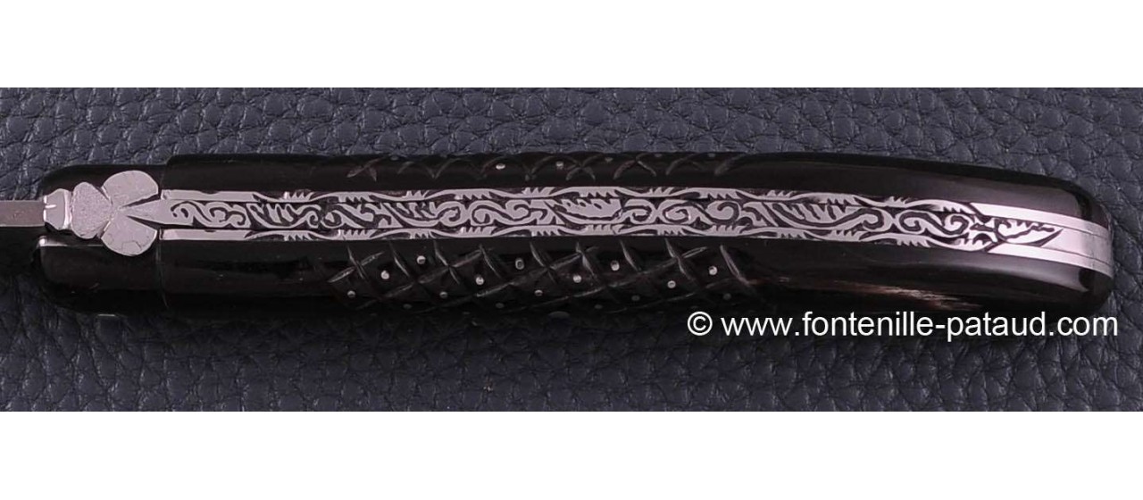 Laguiole knife damascus for collectors