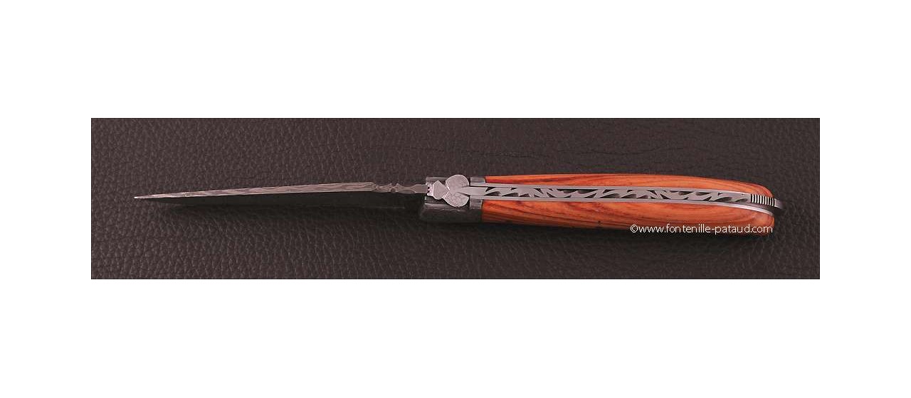 Laguiole en acier damas et bois de rose de France